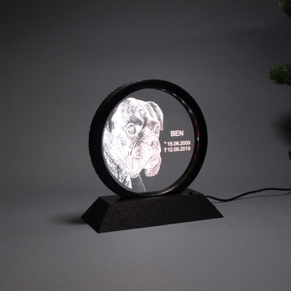 480 Acryl Kreislampe LED RGB schwarz weiß