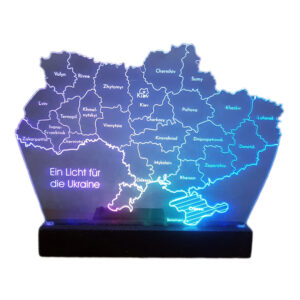 518 Acryl Landkarte Ukraine RGB LED 01