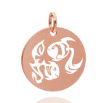 Rund 18 mm rose Fische 03