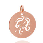Rund 18 mm rose Jungfrau 04
