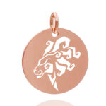 Rund 18 mm rose Löwe 04
