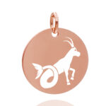Rund 18 mm rose Steinbock 02