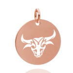 Rund 18 mm rose Stier 03