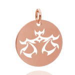 Rund 18 mm rose Waage 03