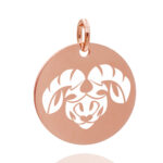 Rund 18 mm rose Widder 03