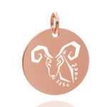 Rund 18 mm rose Widder 04