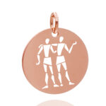 Rund 18 mm rose Zwillinge 04