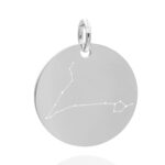 Rund 18 mm silber Fische 05
