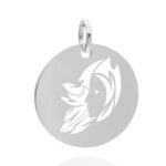 Rund 18 mm silber Jungfrau 03