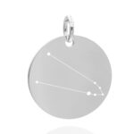 Rund 18 mm silber Stier 05