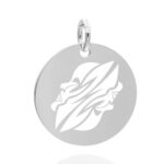 Rund 18 mm silber Zwillinge 03